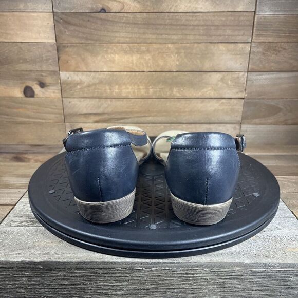 Clarks Womens Size 7.5 M Qwin Adoria Multi Color Leather Suede Comfort Sandals - Picture 4 of 10